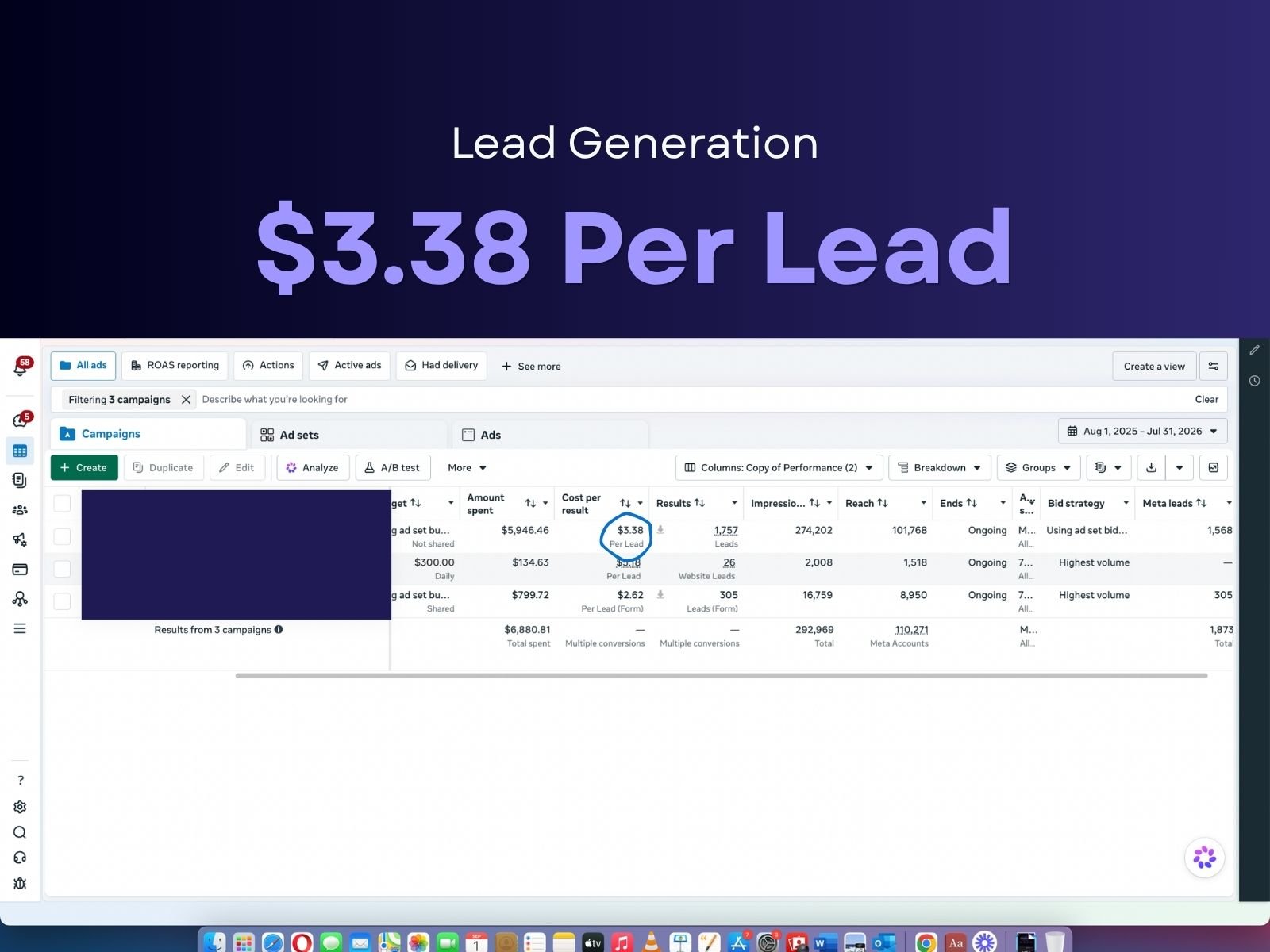 Consumer Goods case study results screenshot